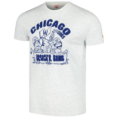 Ash Chicago Cubs Homage Bleacher Bums Hyper Local Tri-Blend T-Shirt