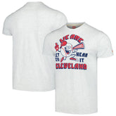 Gray Cleveland Guardians Homage Doodle Collection We Are Cleveland Tri-Blend T-Shirt