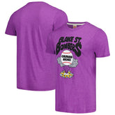 Purple Colorado Rockies Homage Doodle Collection Blake St. Bombers Tri-Blend T-Shirt