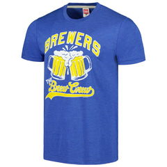 Royal Milwaukee Brewers Homage Doodle Collection The Brew Crew Tri-Blend T-Shirt