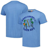 Light Blue Tampa Bay Rays Homage Doodle Collection More Cowbell Tri-Blend T-Shirt