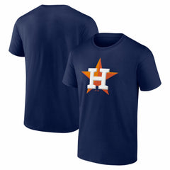 Navy Houston Astros Logo Athletic Official Logo T-Shirt