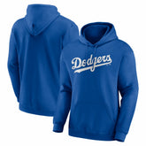 Royal Los Angeles Dodgers Logo Athletic Wordmark Hoodie