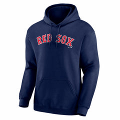 Navy Boston Red Sox Logo Athletic Wordmark Hoodie
