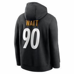 T.J. Watt Name & Number Fleece Hoodie - Pittsburgh Steelers Hoodies
