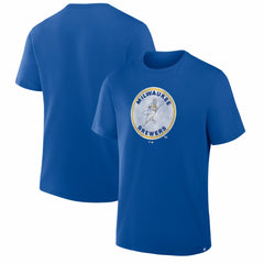 Royal Milwaukee Brewers Fanatics Vintage Logo Legacy T-Shirt