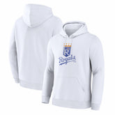 White Kansas City Royals Fanatics Heritage Hoodie