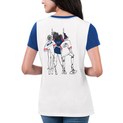 G-III 4Her by Carl Banks Women's Fashion Illustration T-Shirt - Buffalo Bills T-shirts