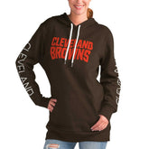G-III 4Her by Carl Banks Women's Extra Inning Pullover Hoodie - Cleveland Browns Hoodies