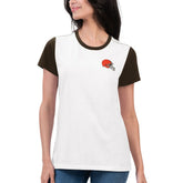 G-III 4Her by Carl Banks Women's Fashion Illustration T-Shirt - Cleveland Browns T-shirts