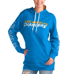 G-III 4Her by Carl Banks Women's Extra Inning Pullover Hoodie - Los Angeles Chargers Hoodies