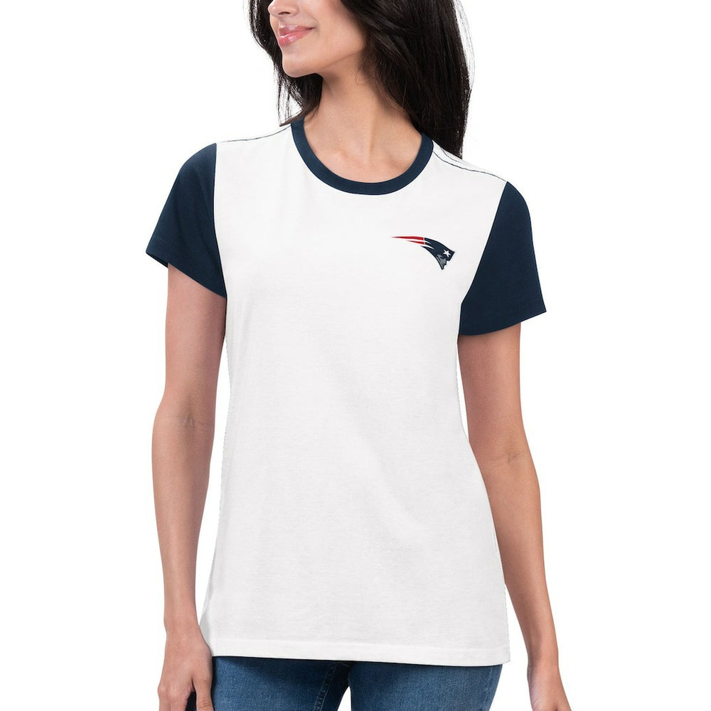 G-III 4Her by Carl Banks Women's Fashion Illustration T-Shirt - New England Patriots T-shirts
