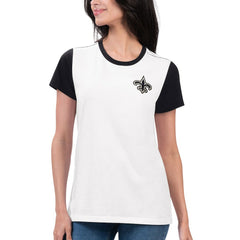 G-III 4Her by Carl Banks Women's Fashion Illustration T-Shirt - New Orleans Saints T-shirts