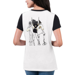 G-III 4Her by Carl Banks Women's Fashion Illustration T-Shirt - New Orleans Saints T-shirts