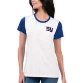 G-III 4Her by Carl Banks Women's Fashion Illustration T-Shirt - New York Giants T-shirts