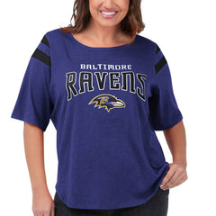 G-III 4Her by Carl Banks Women's Plus Size Linebacker T-Shirt - Baltimore Ravens T-shirts
