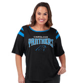 G-III 4Her by Carl Banks Women's Plus Size Linebacker T-Shirt - Carolina Panthers T-shirts