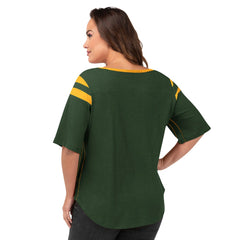 G-III 4Her by Carl Banks Women's Plus Size Linebacker T-Shirt - Green Bay Packers T-shirts