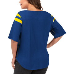 G-III 4Her by Carl Banks Women's Plus Size Linebacker T-Shirt - Los Angeles Rams T-shirts