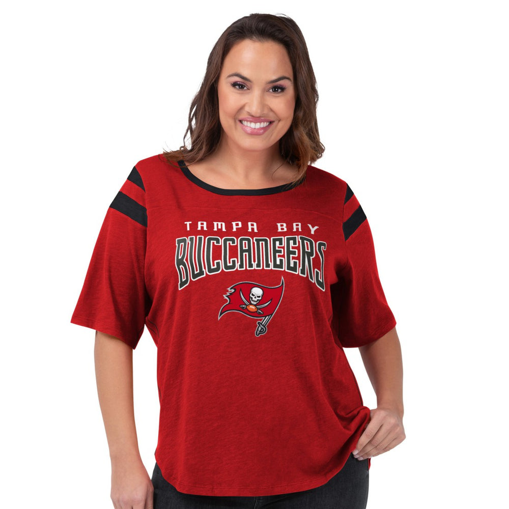G-III 4Her by Carl Banks Women's Plus Size Linebacker T-Shirt - Tampa Bay Buccaneers T-shirts