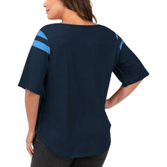 G-III 4Her by Carl Banks Women's Plus Size Linebacker T-Shirt - Tennessee Titans T-shirts