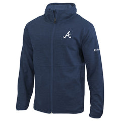 Navy Atlanta Braves Columbia Omni-Wick It's Time Full-Zip Jacket