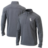 Heather Gray Chicago White Sox Columbia Omni-Wick Shotgun Quarter-Zip Pullover Top