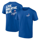 Royal Los Angeles Dodgers Hometown Collection Live Breathe T-Shirt