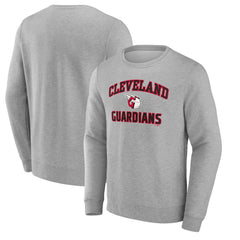 Heather Gray Cleveland Guardians Heart & Soul Pullover Sweatshirt