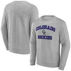 Heather Gray Colorado Rockies Heart & Soul Pullover Sweatshirt