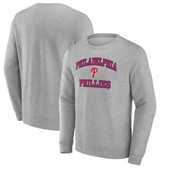 Heather Gray Philadelphia Phillies Heart & Soul Pullover Sweatshirt
