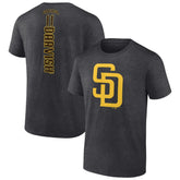 Charcoal Yu Darvish San Diego Padres Playmaker Name & Number T-Shirt