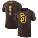 Brown Yu Darvish San Diego Padres Playmaker Name & Number T-Shirt