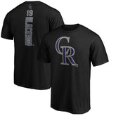 Black Charlie Blackmon Colorado Rockies Playmaker Name & Number T-Shirt