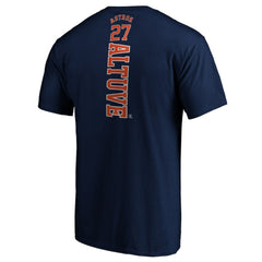 Navy Jose Altuve Houston Astros Playmaker Name & Number T-Shirt