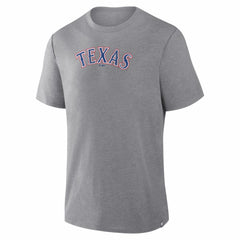 Heather Gray Texas Rangers Fanatics Play Tribute Tri-Blend T-Shirt