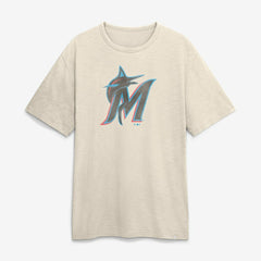 Tan Miami Marlins Fanatics Stadium Slub T-Shirt