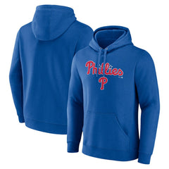 Royal Philadelphia Phillies Team Lockup Pullover Hoodie