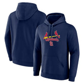 Navy St. Louis Cardinals Team Lockup Pullover Hoodie