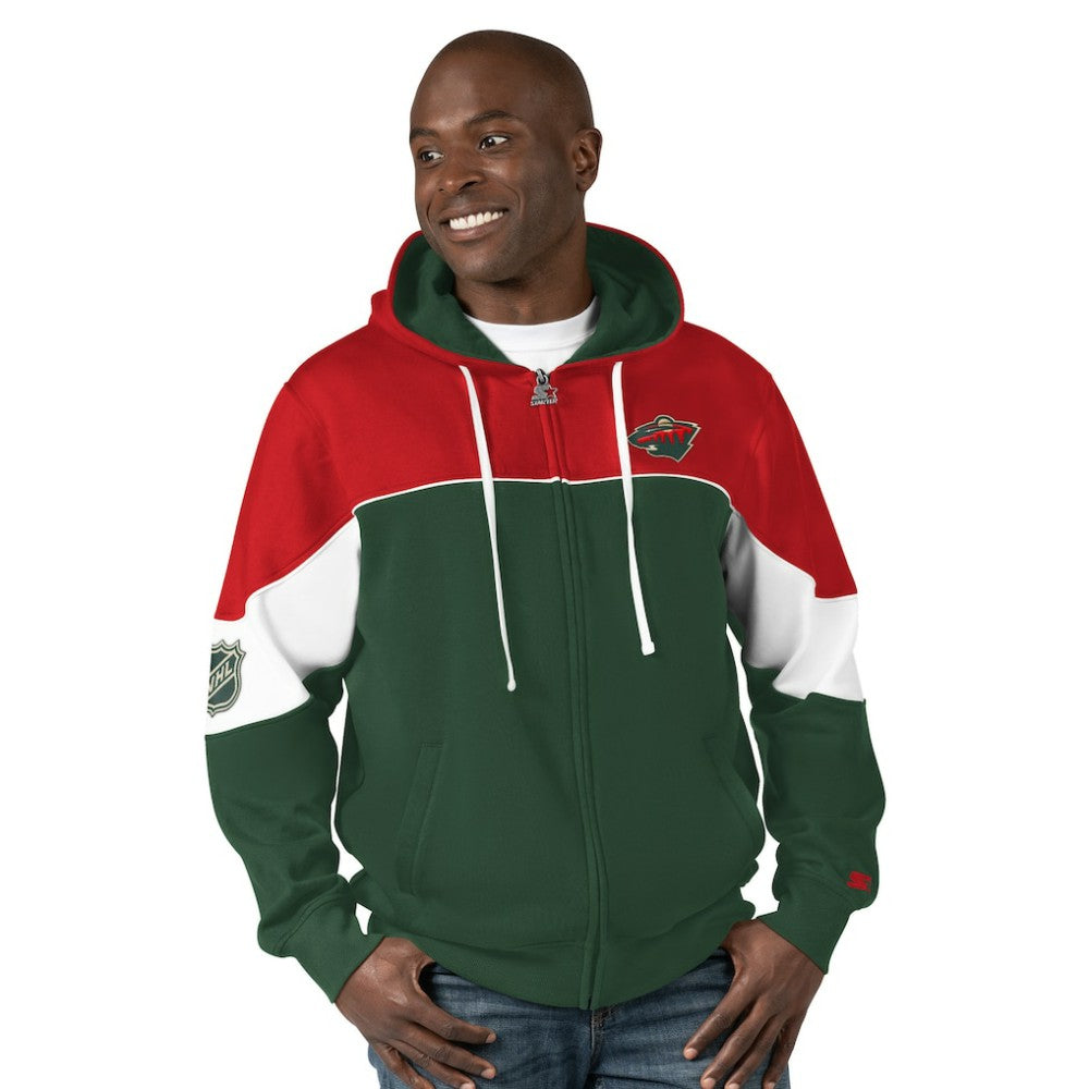 NHL Minnesota Wild Starter Power Forward Full-Zip Hoodie