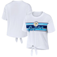 NHL Pittsburgh Penguins WEAR by Erin Andrews Women's Front Knot T-Shirt