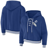 NHL Tampa Bay Lightning WEAR by Erin Andrews Women's Lace-Up Pullover Hoodie