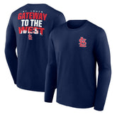 Navy St. Louis Cardinals Hometown Collection Gateway Long Sleeve T-Shirt