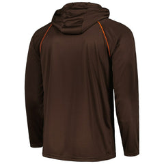 Starter Gridiron Classics Throwback Raglan Long Sleeve Hooded T-Shirt - Cleveland Browns T-shirts