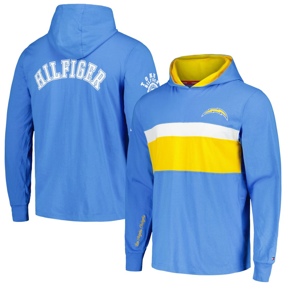 Tommy Hilfiger Morgan Long Sleeve Hoodie T-Shirt - Los Angeles Chargers Hoodies