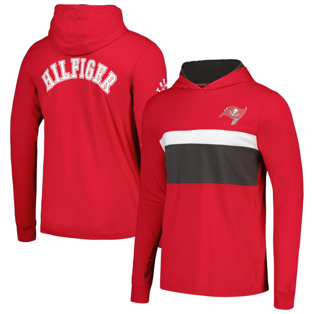 Tommy Hilfiger Morgan Long Sleeve Hoodie T-Shirt - Tampa Bay Buccaneers Hoodies