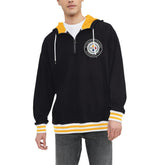Tommy Hilfiger Aaron Quarter-Zip Hoodie - Pittsburgh Steelers Hoodies