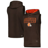 MSX by Michael Strahan Marathon Sleeveless Pullover Hoodie - Cleveland Browns Hoodies