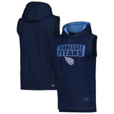 MSX by Michael Strahan Marathon Sleeveless Pullover Hoodie - Tennessee Titans Hoodies