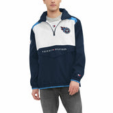 Tommy Hilfiger Carter Half-Zip Hooded Top - Tennessee Titans Tops